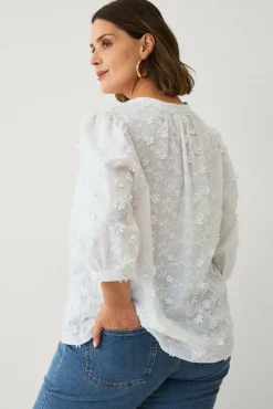 Ellos Plus collection Bluse med 3D-blomster