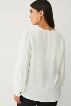 Ellos Plus collection Bluse med volang