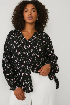 Ellos Plus collection Bluse med puffermer