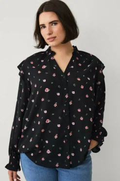 Ellos Plus collection Bluse med volanger