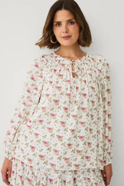 Ellos Plus collection Bluse med brede ermer