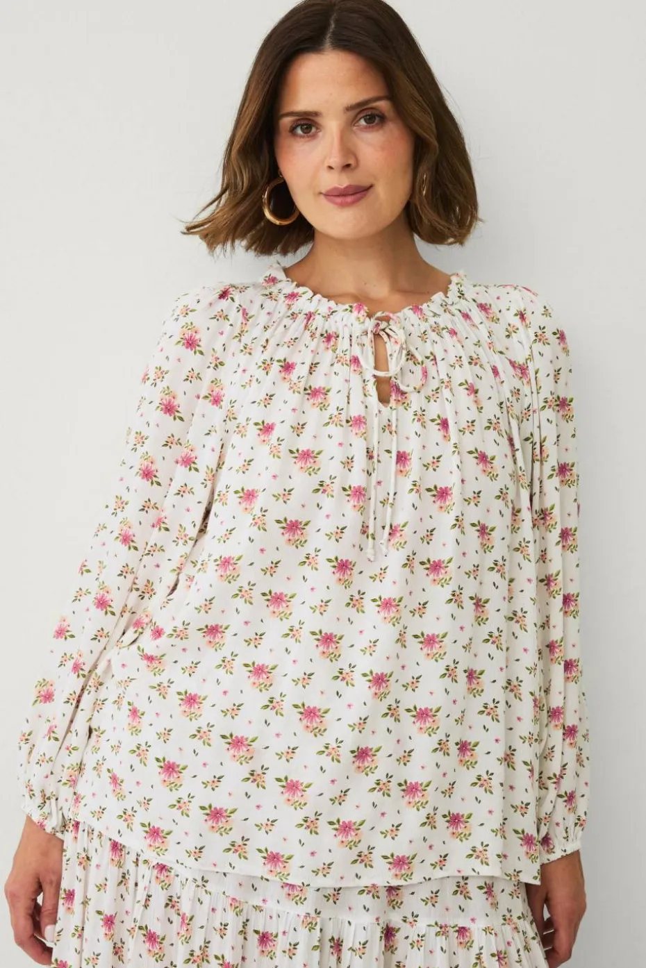 Ellos Plus collection Bluse med brede ermer