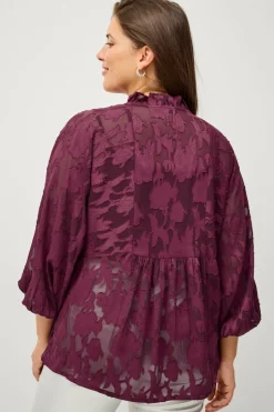 Ellos Plus collection Bluse i organza