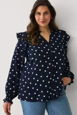 Ellos Plus collection Bluse med volanger
