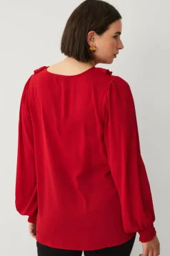 Ellos Plus collection Bluse med volang