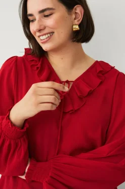 Ellos Plus collection Bluse med volang
