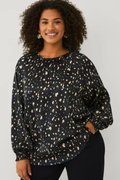 Ellos Plus collection Bluse i sateng