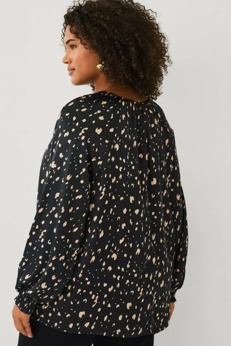 Ellos Plus collection Bluse i sateng