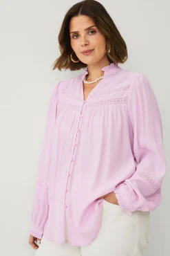 Ellos Plus collection Bluse med blondedetaljer
