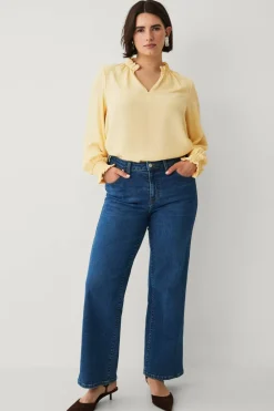 Ellos Plus collection Bluse med v-formet utringning