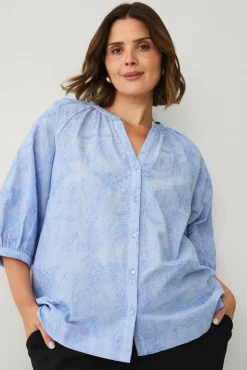 Ellos Plus collection Bluse med broderi