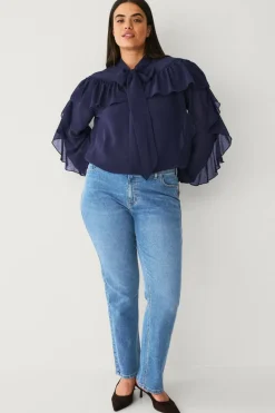 Ellos Plus collection Bluse med volanger