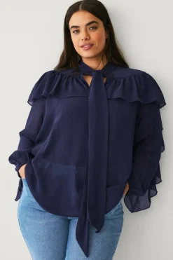 Ellos Plus collection Bluse med volanger