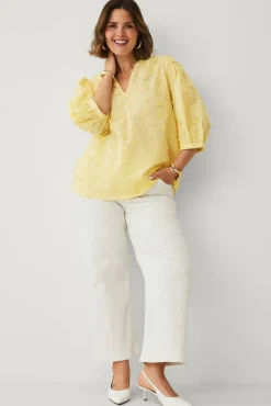 Ellos Plus collection Bluse med 3D-blomster