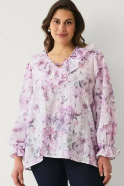 Ellos Plus collection Bluse med volanger