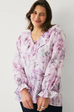 Ellos Plus collection Bluse med volanger