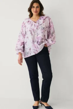 Ellos Plus collection Bluse med volanger