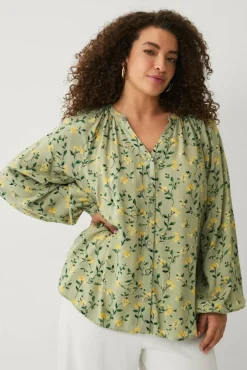 Ellos Plus collection Bluse med puffermer