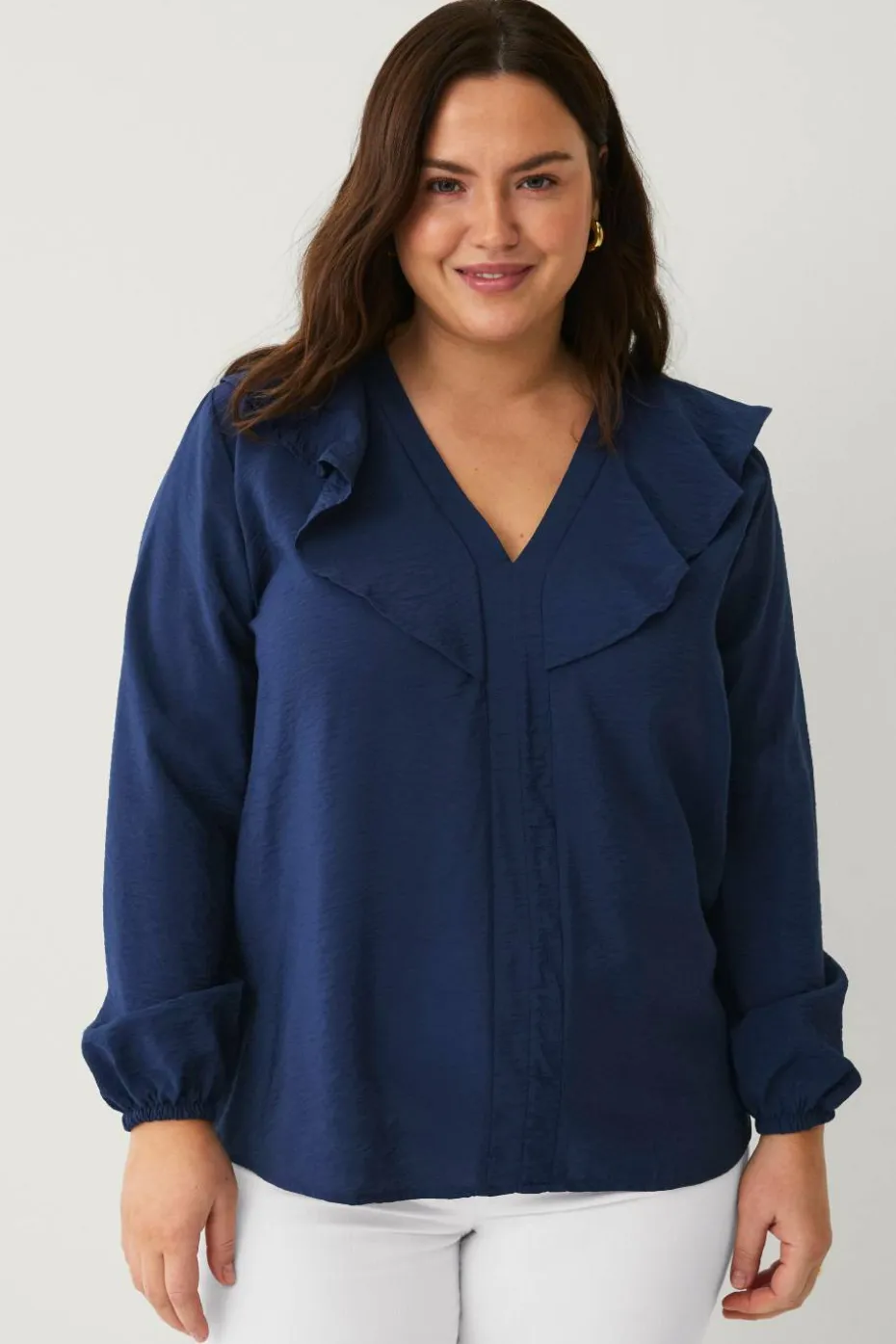 Ellos Plus collection Bluse med volanger