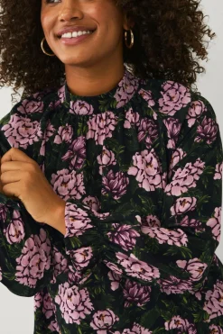 Ellos Plus collection Chiffongbluse med volanger