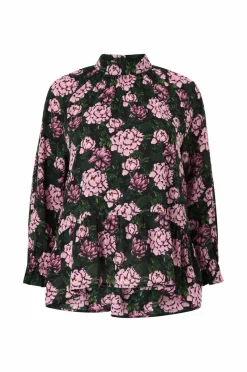 Ellos Plus collection Chiffongbluse med volanger