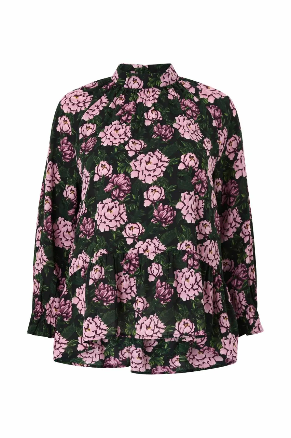 Ellos Plus collection Chiffongbluse med volanger