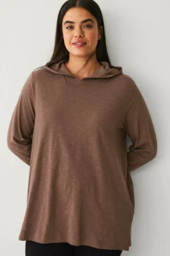 Ellos Plus collection Collegegenser med hette