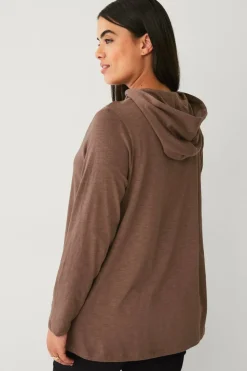 Ellos Plus collection Collegegenser med hette