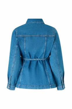 Ellos Plus collection Denim jakke med knytbart belte