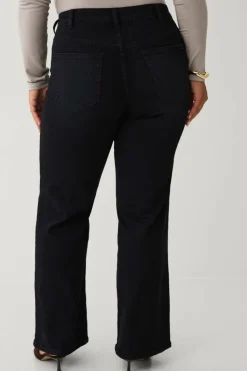 Ellos Plus collection Jeans med vide ben og høy midje