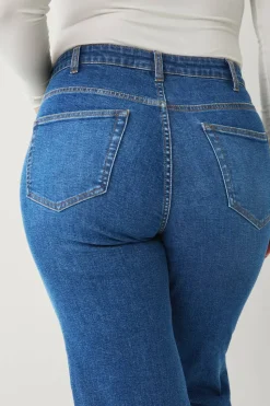 Ellos Plus collection Jeans med vide ben og høy midje