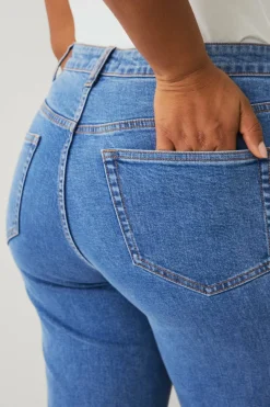 Ellos Plus collection Jeans med vide ben og høy midje