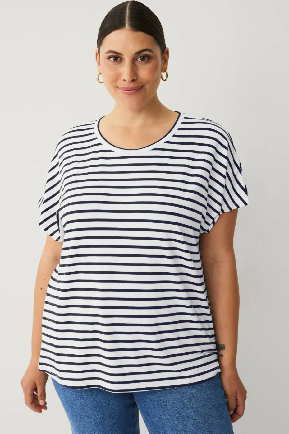 Ellos Plus collection Jerseytopp med kort erme