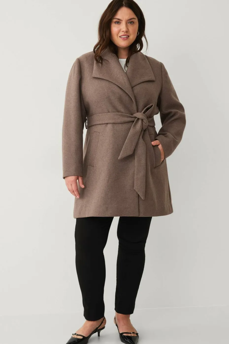 Ellos Plus collection Kappe med bindebelte