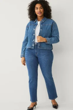 Ellos Plus collection Kart denim jakke