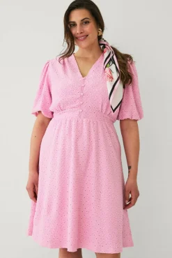 Ellos Plus collection Kjole med bobleermer