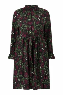 Ellos Plus collection Kjole i chiffon med volang