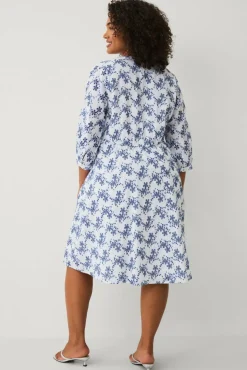 Ellos Plus collection Kjole med broderie anglaise