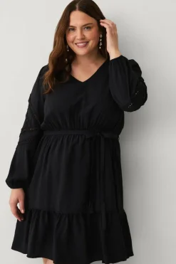 Ellos Plus collection Kjole med blondedetaljer