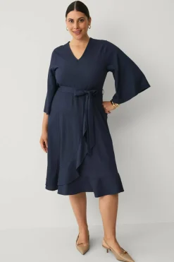 Ellos Plus collection Kjole med knytbart belte