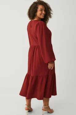 Ellos Plus collection Kjole med volanger