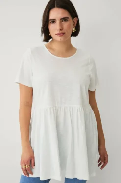 Ellos Plus collection Kortermet tunika med volang