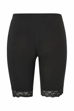Ellos Plus collection Korte sykkelshortser med blondekant