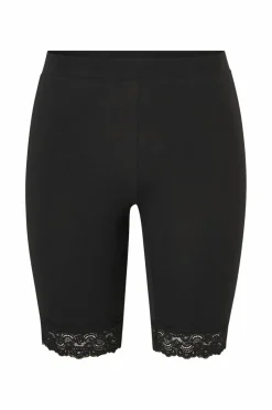 Ellos Plus collection Korte sykkelshortser med blondekant