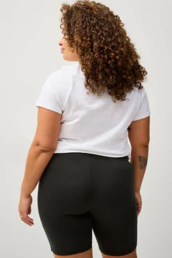 Ellos Plus collection Korte sykkelshortser med høy midje