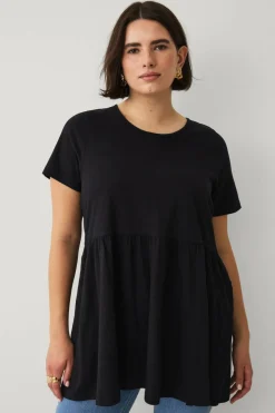 Ellos Plus collection Kortermet tunika med volang
