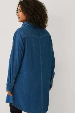 Ellos Plus collection Lang denimskjorte