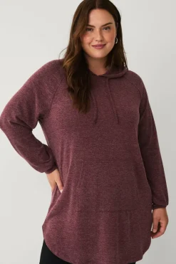 Ellos Plus collection Lang genser med hettegenser