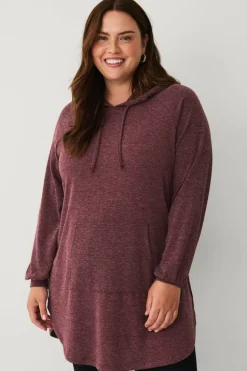 Ellos Plus collection Lang genser med hettegenser