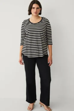 Ellos Plus collection Langermet topp med rund hals